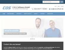 Tablet Screenshot of cos-software.de